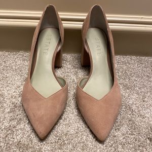 1. State Pink Block Heels 💓